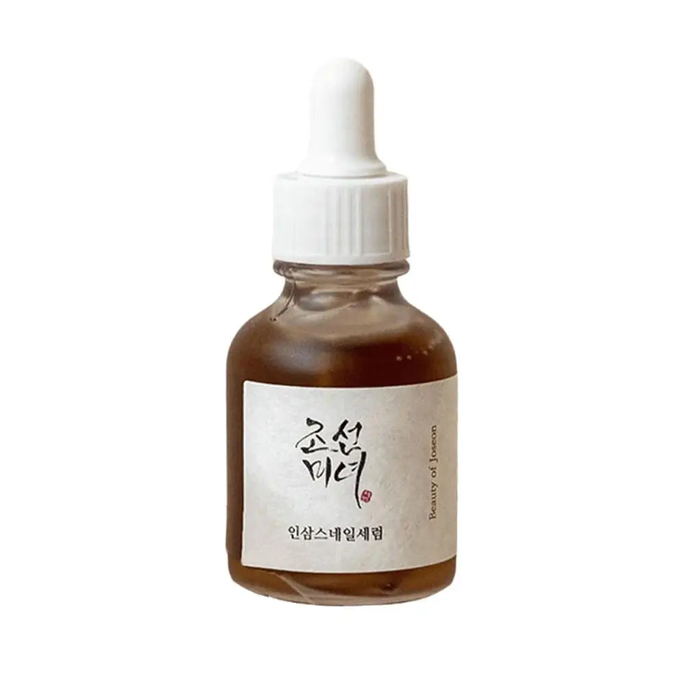 Huile Essentielle Apaisante au Ginseng, Propolis, Niacinamide, Thé Vert et Panthénol – Hydratation & Protection avec Écran Solaire au Riz Coréen et Sérum Probiotique