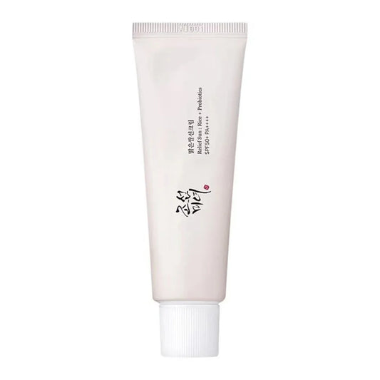 Crème Solaire Coréenne au Riz & Probiotiques – SPF 50+ | Hydratation, Protection & Éclat