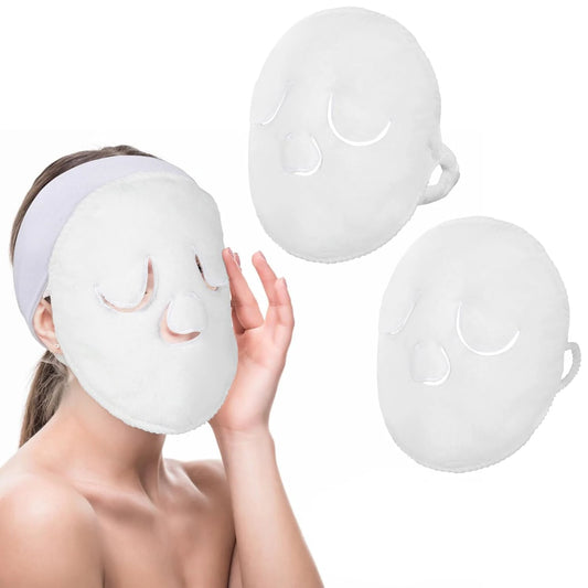 Serviette Visage Réutilisable Chaud/Froid – Soin Spa Hydratant & Nettoyant à Domicile