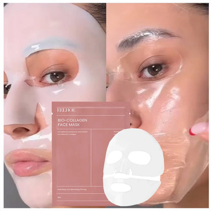 Masque Visage au Collagène Bio – Réduit les Pores, Hydrate en Profondeur, Soin de Nuit, Éclaircissant et Raffermissant