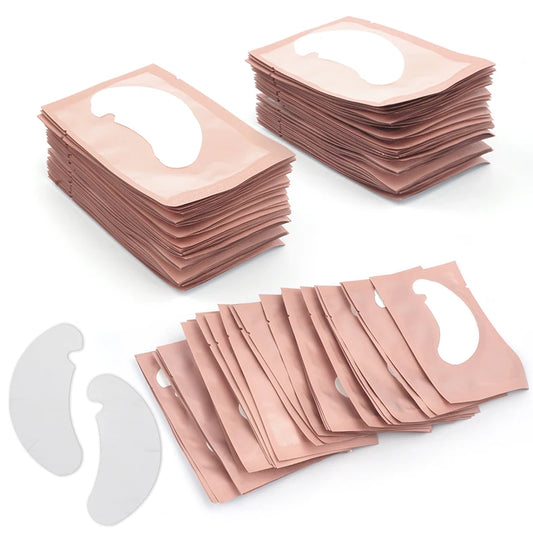 Patchs Hydrogel Yeux (50 Paires) – Confort & Fraîcheur pour Extensions de Cils et Soins Beauté