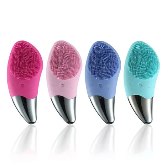 Brosse Électrique Ultrasonique 2-en-1 – Nettoyage Profond & Massage Visage