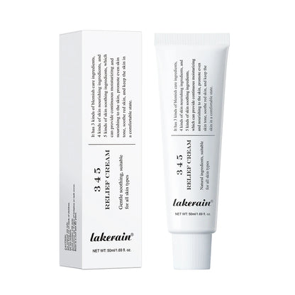 Crème 345 Relief – Hydratation, correction des imperfections, nutrition et apaisement pour une routine de soin complète.